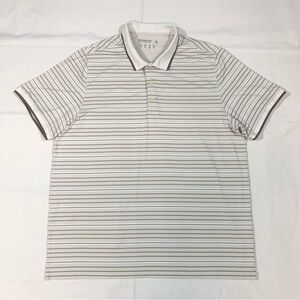 Abercrombie & Fitch Mens XL Soft A&F Air Knit Polo Shirt S/S Preppy Stripes EUC